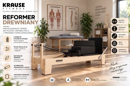 Reformer Drewniany Krause Fitness
