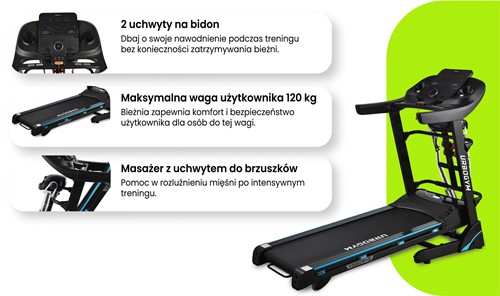 Bieżnia UrboGym V680MS + masażer
