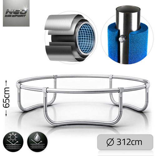 Trampolina ogrodowa NEO SPORT 10FT 312 cm z siatką wewnętrzną