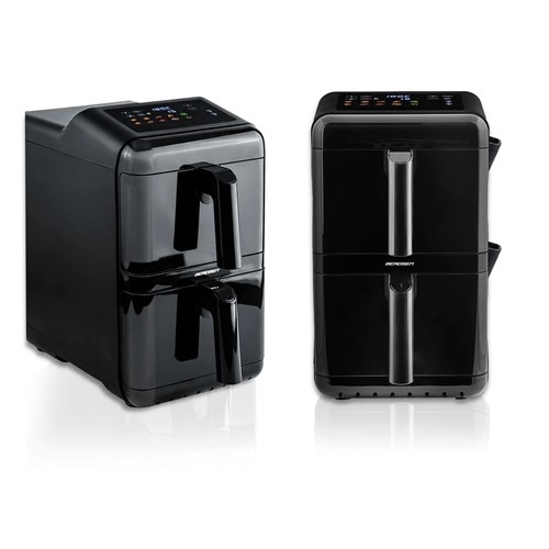 Frytkownica beztłuszczowa dwukomorowa pionowa 11.6 l Air fryer frytownica Berdsen 3000W BD-663