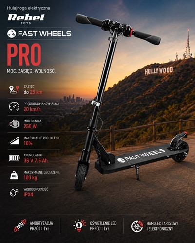 Hulajnoga elektryczna FAST WHEELS