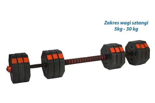 Regulowane hantle treningowe Energetic Body 2x15 kg