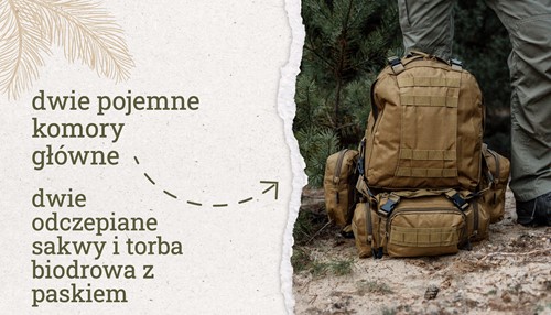 Plecak turystyczny Offlander Combo 38l khaki