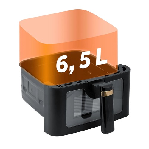Frytkownica beztłuszczowa Air fryer Berdsen BD-655 czarna