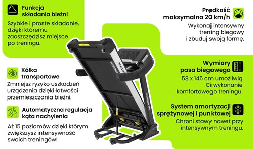 Bieżnia UrboGym V850S