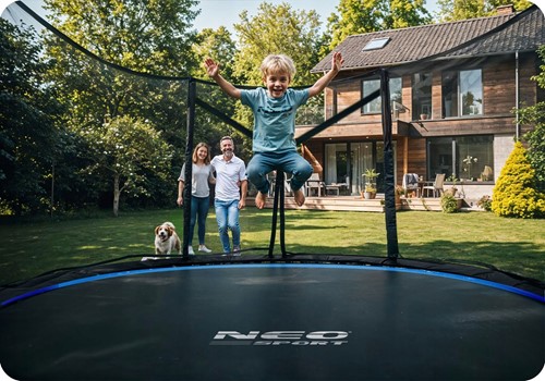 Trampolina ogrodowa NEO SPORT 15FT 465 cm