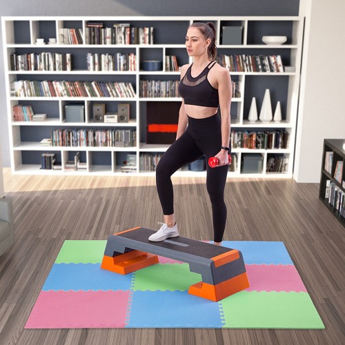 Mata puzzle One Fitness MP10 GREEN-BLUE-RED (9 elementów)