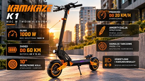 Hulajnoga elektryczna Kamikaze K1