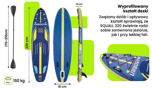 Urbogym SUP SQUALL 320