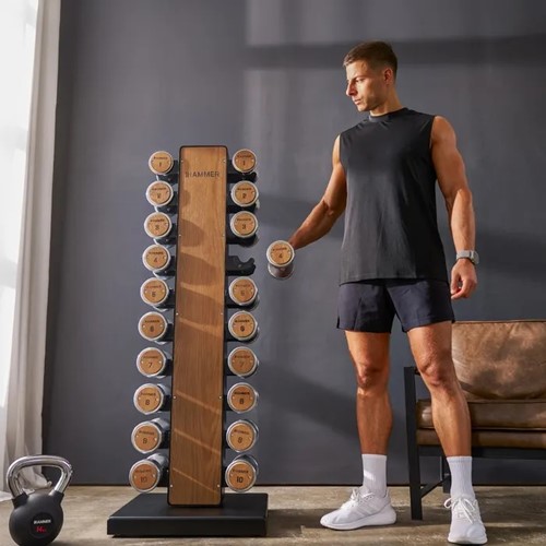Zestaw hantli drewniano-stalowych Hammer 1-10 kg