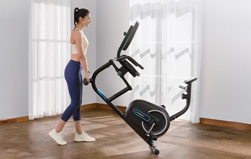 Rower treningowy poziomy MERACH MR-S08B1-EU (czarny)