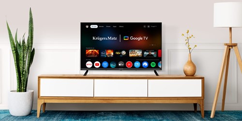 Telewizor Kruger&Matz 32" HD Google TV 5.0, DVB-T2/S2/T/C H.265 HEVC