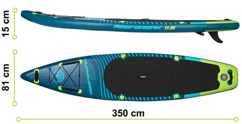 Neo-Sport Reefbreak 350 x 81 x 15 cm 170300