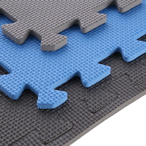 Mata puzzle One Fitness MP10 BLUE-GREY (9 elementów)