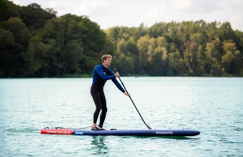 Deska SUP Aquastic Touring Pro 14'0" ciemny niebieski