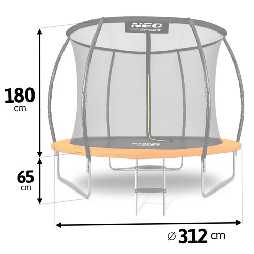 Trampolina ogrodowa NEO SPORT 10FT 312 cm 