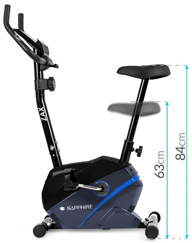 Rower magnetyczny Sapphire SG-410B Zax czarno-niebieski