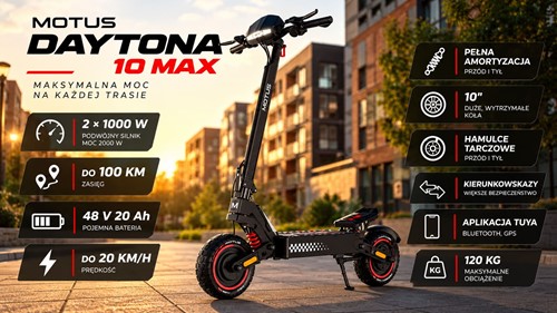 Hulajnoga elektryczna Motus Daytona 10 Max