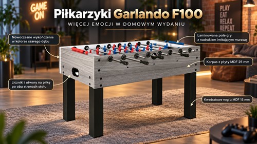Stół do gry piłkarzyki Garlando F100