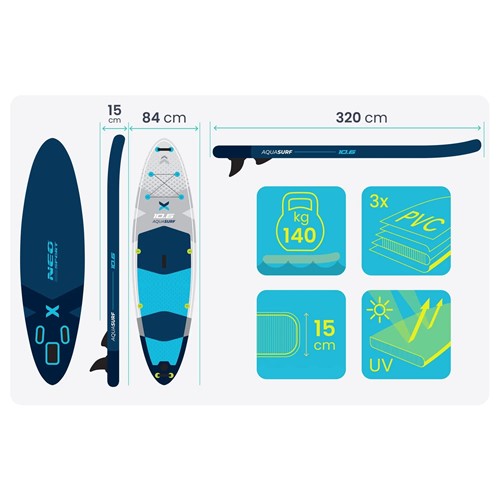 Deska SUP Aquasurf Neo-Sport 320 x 84 x 15 cm 170206