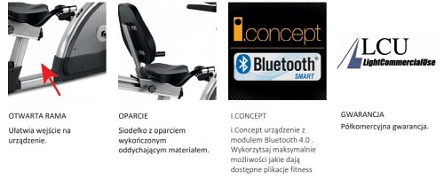 Rower poziomy BH Fitness Ergo Bluetooth H650I