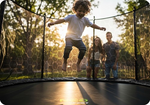 Trampolina ogrodowa NEO SPORT 13FT 404 cm z siatką wewnętrzną