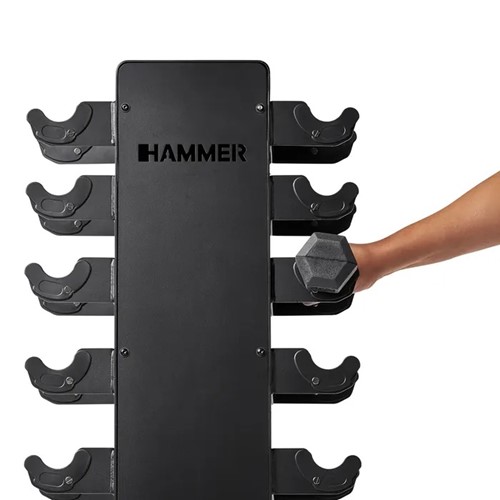 Zestaw hantli HEX ze stojakiem Hammer 1-10 kg