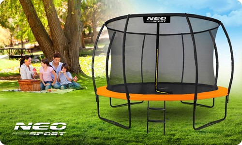 Trampolina ogrodowa profilowana NEO SPORT 12FT 374 cm