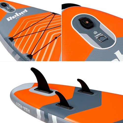 Deska SUP Rebel Active RBA4507 pomarańczowa