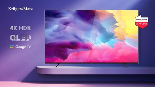 Telewizor Kruger&Matz 86" UHD QLED smart DVB-T2/S2 H.265 Hevc