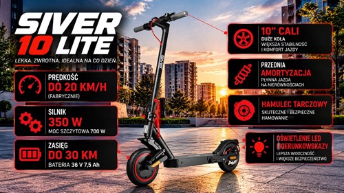 Hulajnoga elektryczna Siver 10 Lite