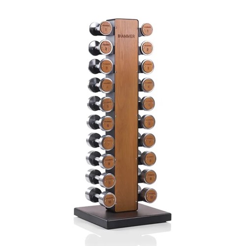 Zestaw hantli drewniano-stalowych Hammer 1-10 kg