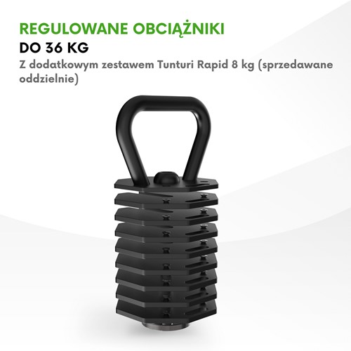 Kettlebell regulowany Tunturi Rapid 3.5 kg