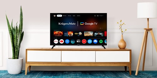 Telewizor Kruger&Matz 40" FHD Google TV 5.0, DVB-T2/S2/T/C H.265 HEVC
