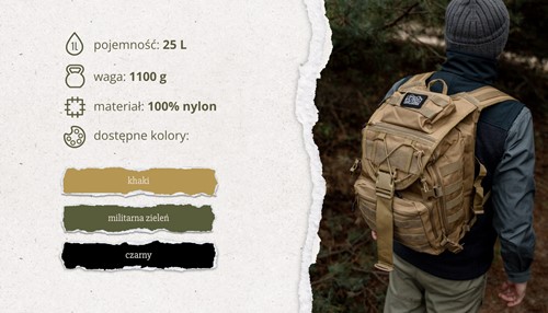 Plecak turystyczny Offlander Hiker 25l khaki