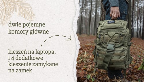 Plecak turystyczny Offlander Hiker 25l zielony