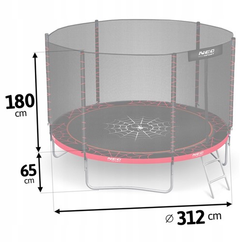 Trampolina ogrodowa NEO SPORT 10FT 312 cm