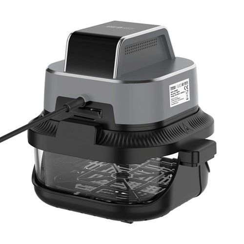 Frytkownica beztłuszczowa TEESA GLASS AIR FRYER 4L, 1,5 L, 1500W