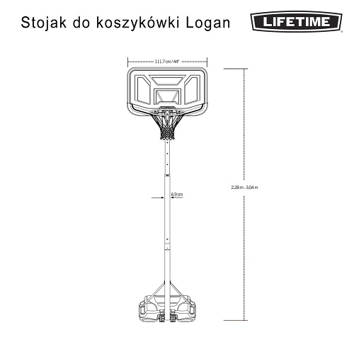 LifeTime Logan 44" 90819