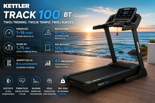 Bieżnia elektryczna Kettler Track 100 BT