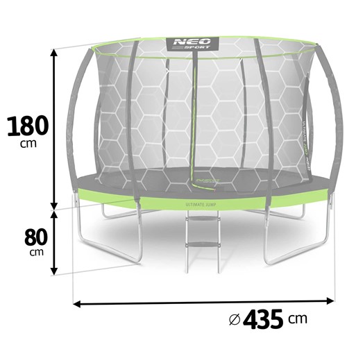 Trampolina ogrodowa NEO SPORT 14FT 435 cm