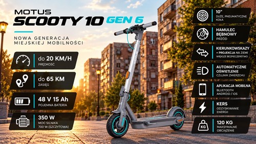Hulajnoga elektryczna Motus Scooty 10 GEN 6