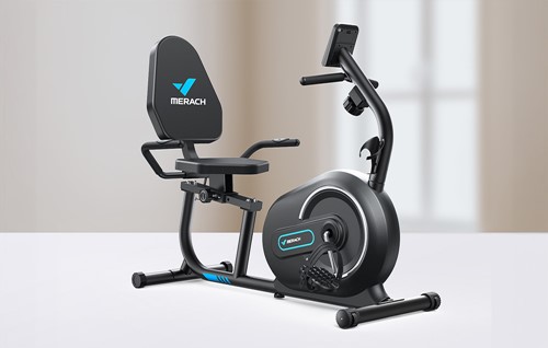 Rower treningowy poziomy MERACH MR-S08B1-EU (czarny)