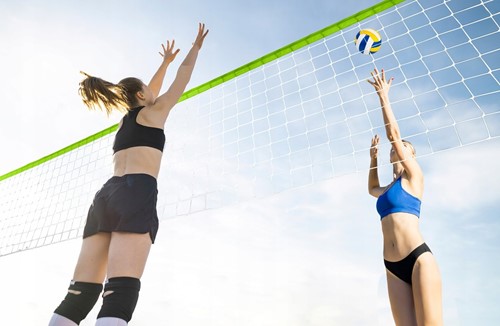 Siatka i stelaż do gry w siatkówkę Neo-Sport 350 cm
