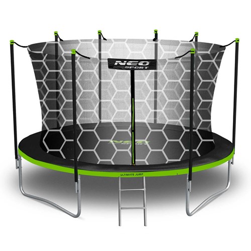 Trampolina ogrodowa NEO SPORT 12FT 374 cm z siatką wewnętrzną