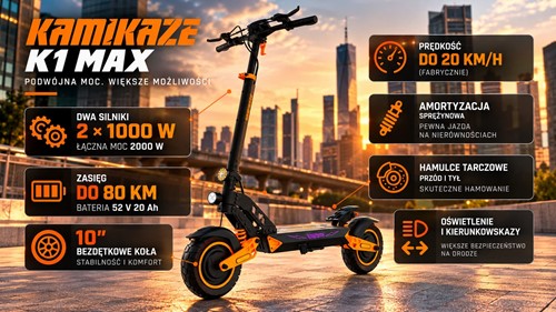 Hulajnoga elektryczna Kamikaze K1 Max