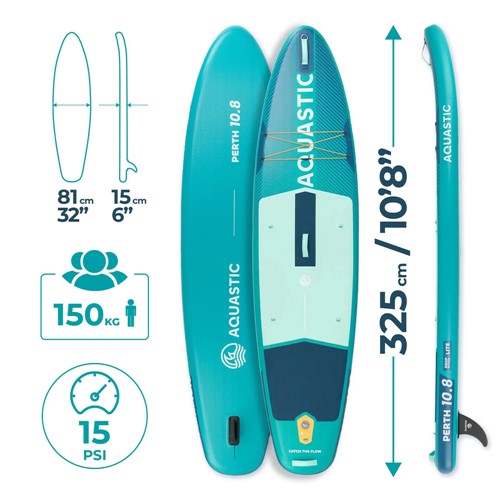 Deska SUP Aquastic Perth 10'8" zielona