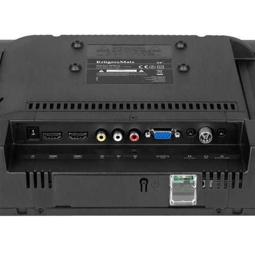 Telewizor Kruger&Matz 24" HD DVB-T2 H.265 HEVC 230/12V