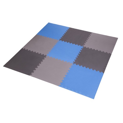 Mata puzzle One Fitness MP10 BLUE-GREY (9 elementów)