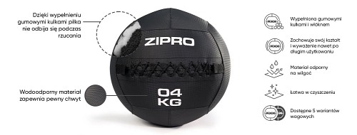 Piłka lekarska Zipro 4-14 kg
